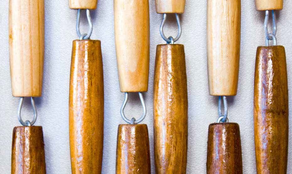 Luxe Houten Kralengordijn "CASTELLANE"  90 x 220 cm Luxe Houten Kralengordijn "CASTELLANE"  90 x 220 cm