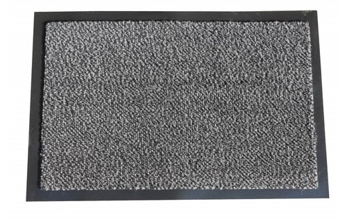 Schoonloopmat Mars 40 X 60 cm. Anthracite met boord