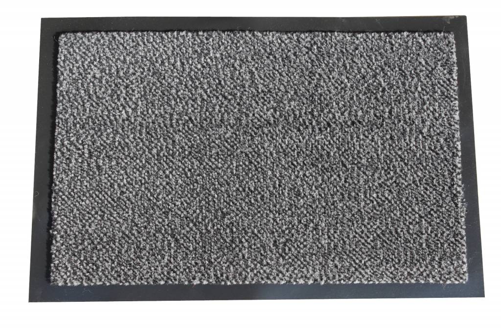 Schoonloopmat Mars 40 X 60 cm. Anthracite met boord