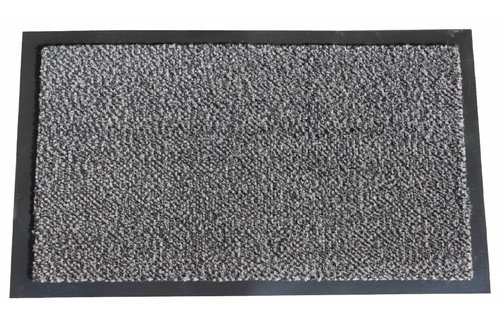 Schoonloopmat Mars 40 X 60 cm. Anthracite met boord