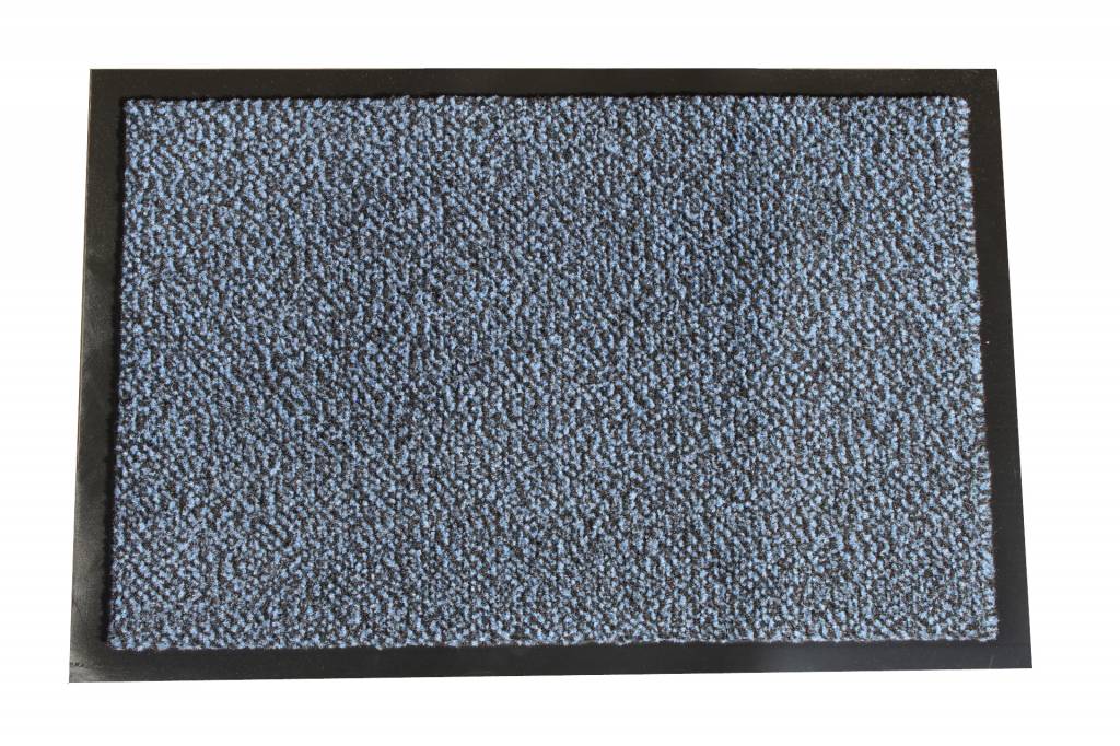 Schoonloopmat Mars 40 X 60 cm. Blauw met boord Schoonloopmat Mars 40 X 60 cm. Blauw met boord