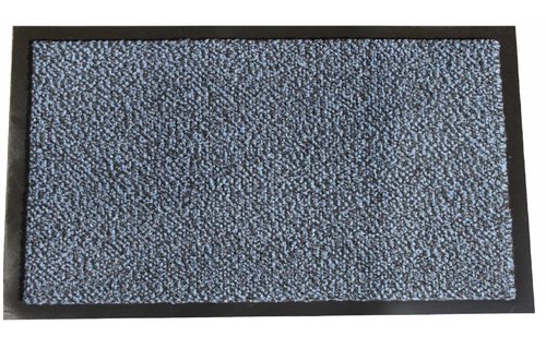 Schoonloopmat Mars 40 X 60 cm. Blauw met boord Schoonloopmat Mars 40 X 60 cm. Blauw met boord