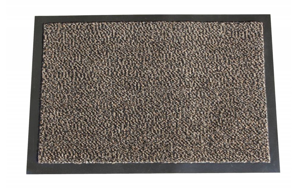 Schoonloopmat Mars 40 X 60 cm. Bruin met boord Schoonloopmat Mars 40 X 60 cm. Bruin met boord