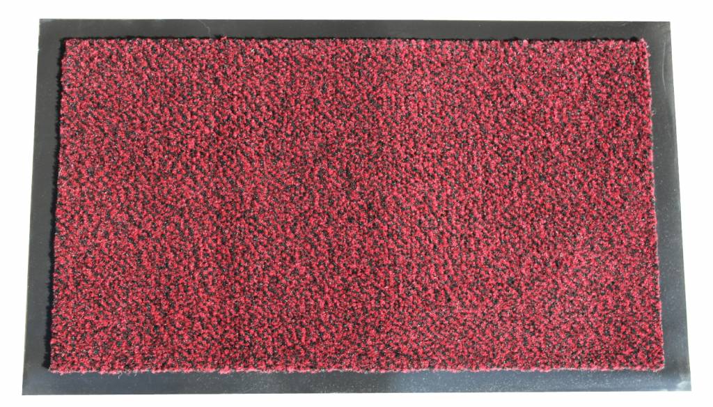 Schoonloopmat Mars 60 X 80 cm. Rood met boord