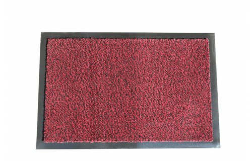 Schoonloopmat Mars 60 X 80 cm. Rood met boord