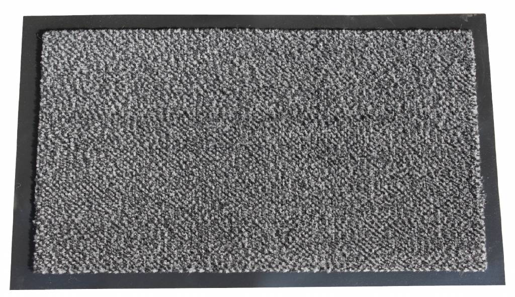 Schoonloopmat Mars 60 X 80 cm. Anthracite met boord