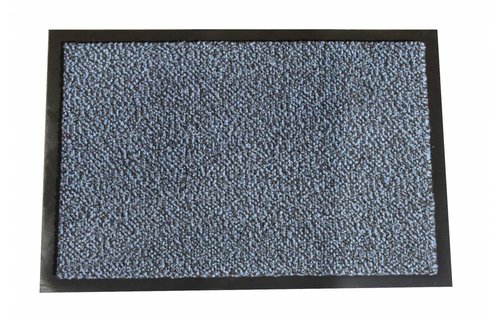 Schoonloopmat Mars 60 X 80 cm. Blauw met boord Schoonloopmat Mars 60 X 80 cm. Blauw met boord