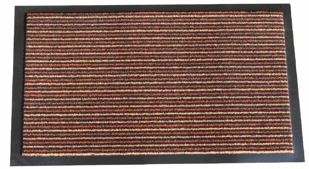 Schoonloopmat Scala 40 X 60 cm. terra met boord