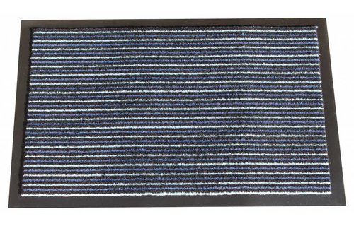 Schoonloopmat Scala 40 X 60 cm. Blauw met boord