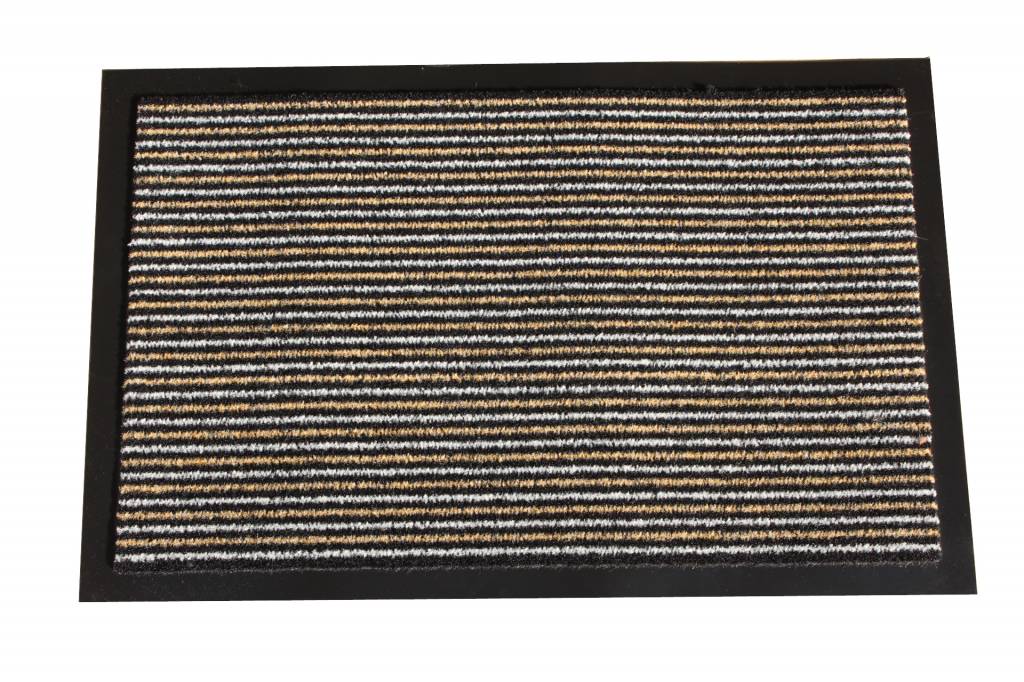 Schoonloopmat Scala 40 X 60 cm. L. Beige met boord