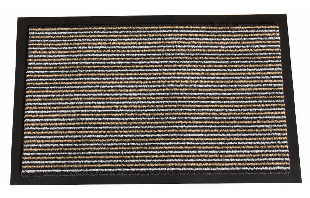 Schoonloopmat Scala 60 X 80 cm. L. Beige met boord Schoonloopmat Scala 60 X 80 cm. L. Beige met boord