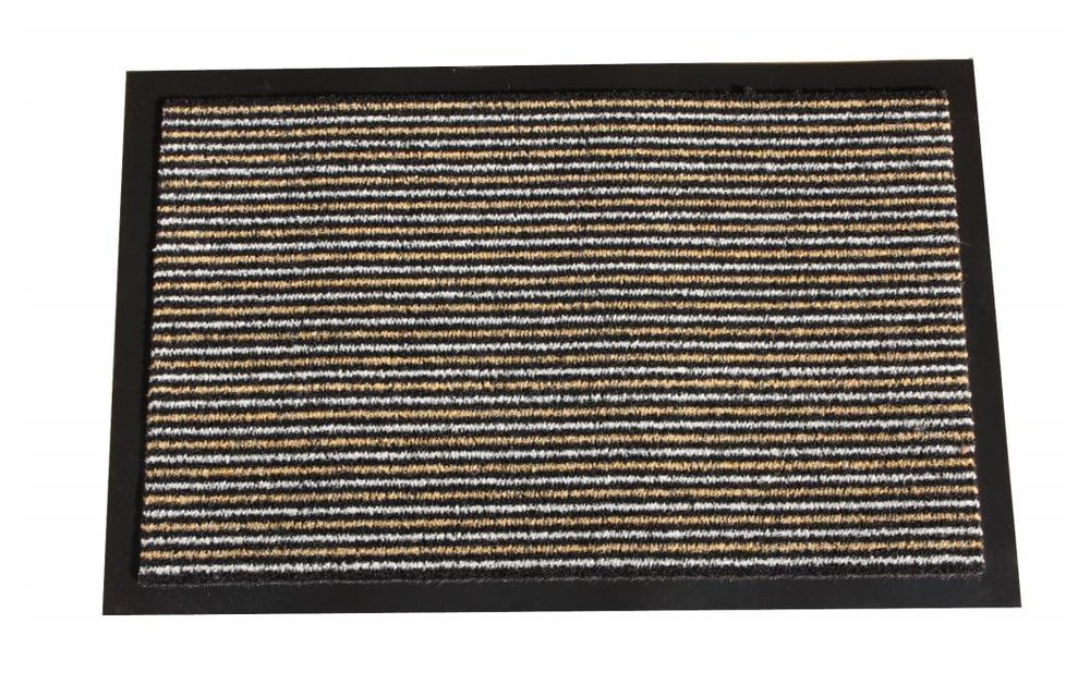 Schoonloopmat Scala 60 X 80 cm. L. Beige met boord Schoonloopmat Scala 60 X 80 cm. L. Beige met boord