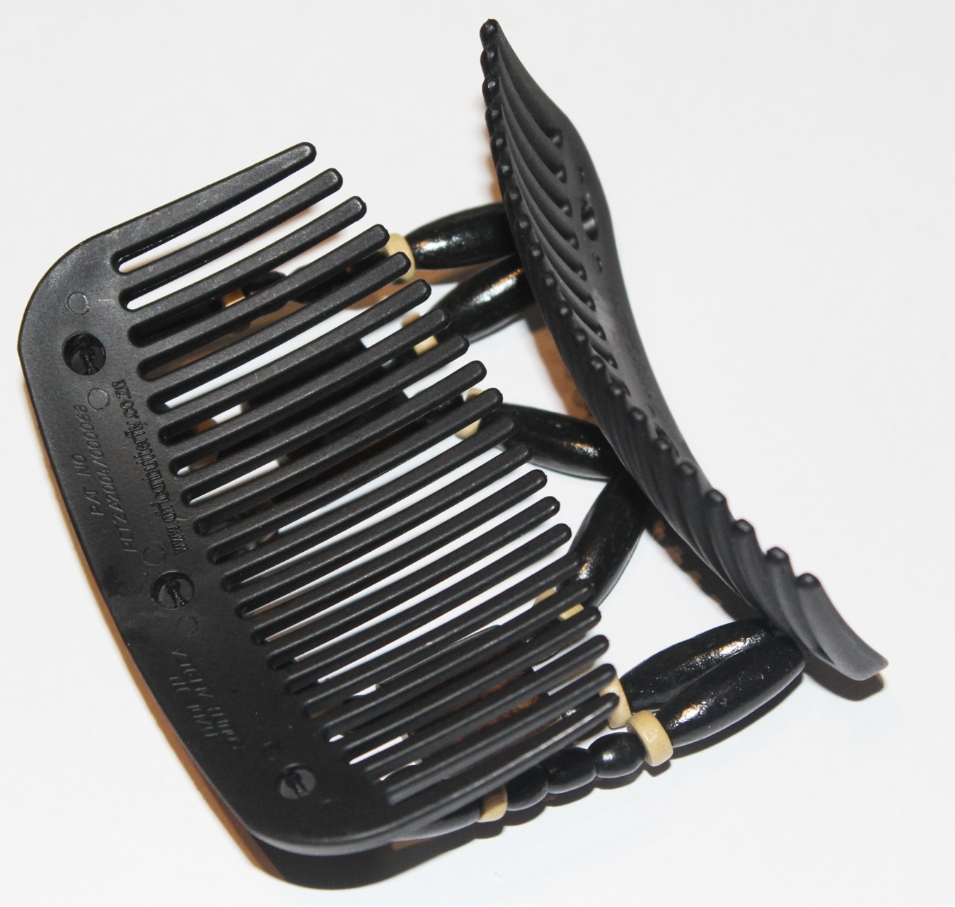 African Butterfly Hair Clips   -  Black/brown Stone