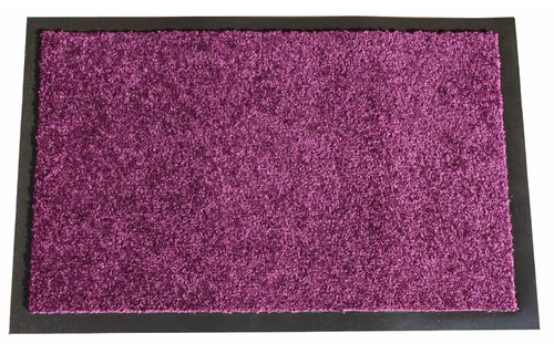 Wasbare schoonloopmat Purper 40x60 cm.