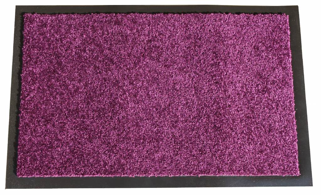 Wasbare schoonloopmat Purper 40x60 cm.