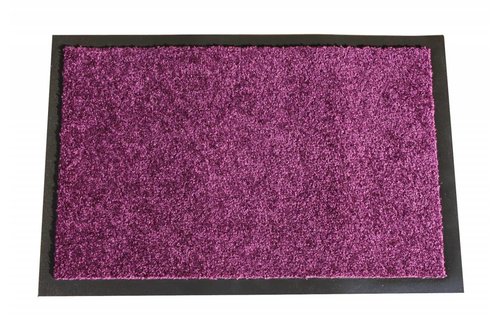 Wasbare schoonloopmat Purper 40x60 cm.