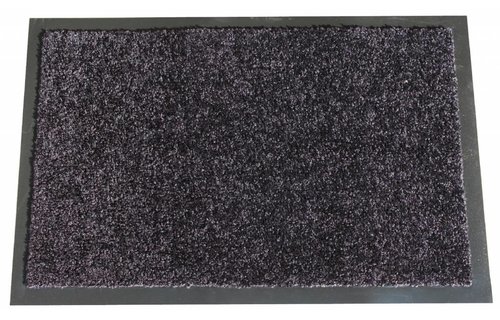 Wasbare schoonloopmat Zwart 40x60 cm. Wasbare schoonloopmat Zwart 40x60 cm.