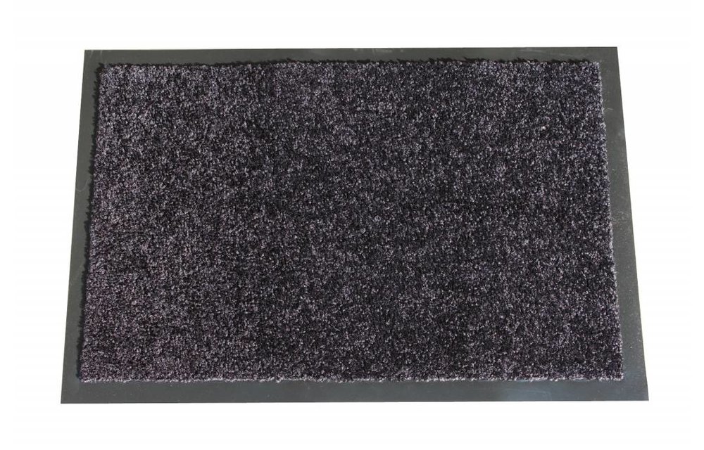 Wasbare schoonloopmat Zwart 40x60 cm. Wasbare schoonloopmat Zwart 40x60 cm.