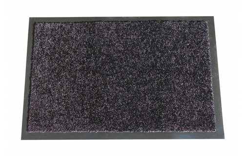 Wasbare schoonloopmat Zwart 40x60 cm. Wasbare schoonloopmat Zwart 40x60 cm.