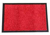 Wasbare schoonloopmat Rood 40x60 cm.