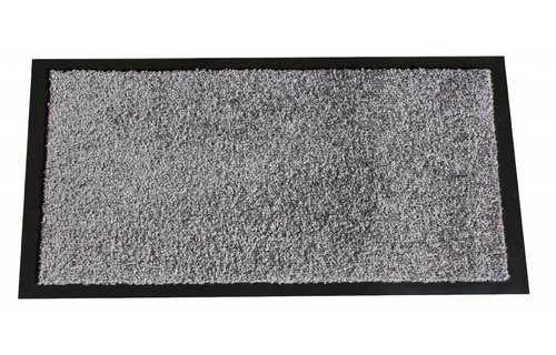 Wasbare schoonloopmat Grijs 60x90 cm.