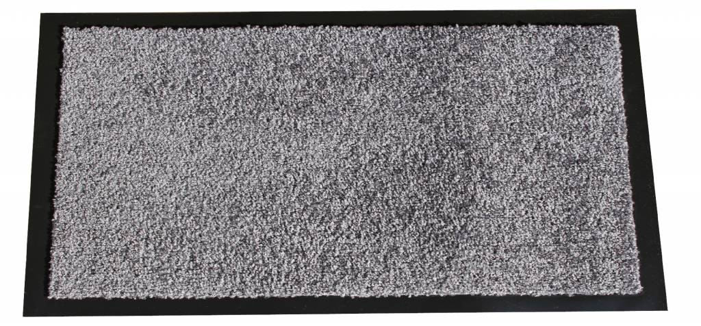 Wasbare schoonloopmat Grijs 60x90 cm.