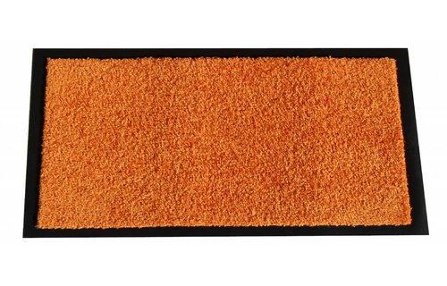 Wasbare schoonloopmat Orange 60x90 cm.