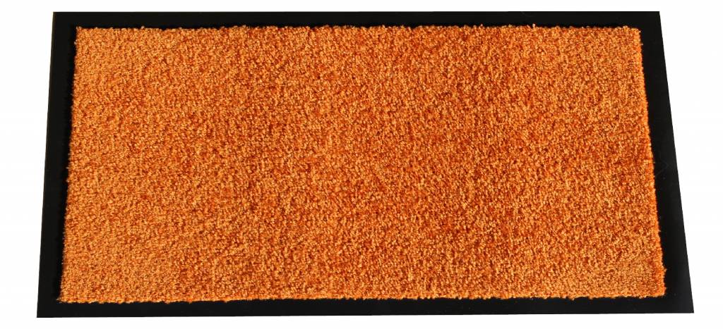 Wasbare schoonloopmat Orange 60x90 cm.