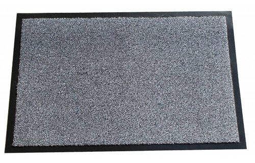 Wasbare schoonloopmat Grijs 40x60 cm.