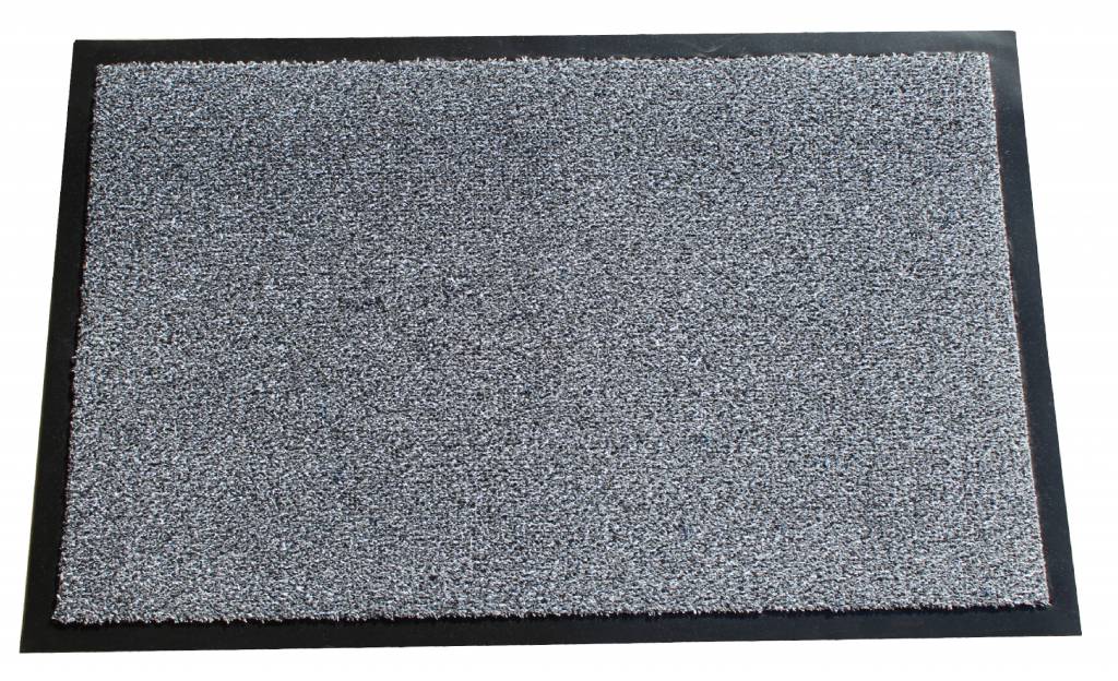 Wasbare schoonloopmat Grijs 40x60 cm.