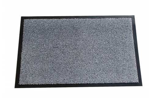 Wasbare schoonloopmat Grijs 40x60 cm.