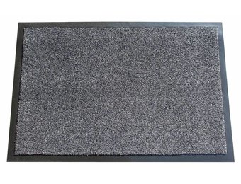 Wasbare schoonloopmat Anthracite 40x60 cm.