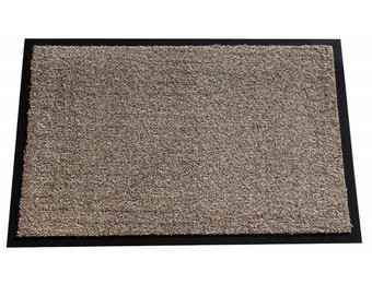 Wasbare schoonloopmat L. Beige 40x60 cm.