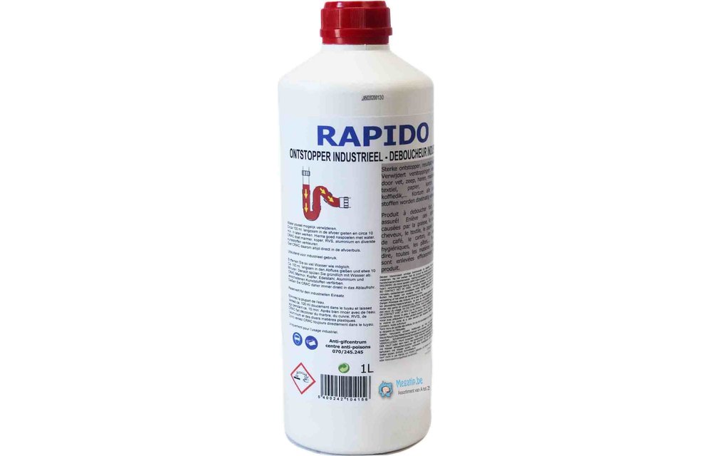 Rapido  "Industriële  ontstopper"   1 Liter
