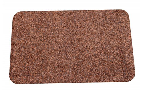 Wasbare droogloopmat Bruin 40x60 cm.
