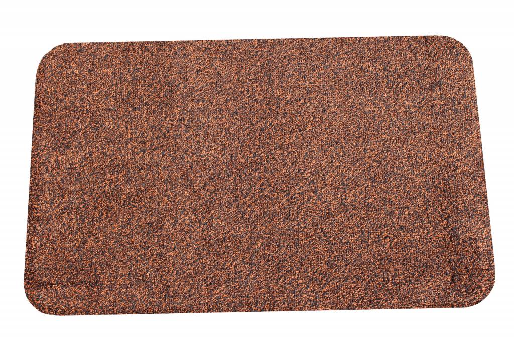 Wasbare droogloopmat Bruin 40x60 cm.