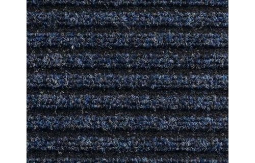 Naaldvilt deurmat met boord Blauw 60x80cm.