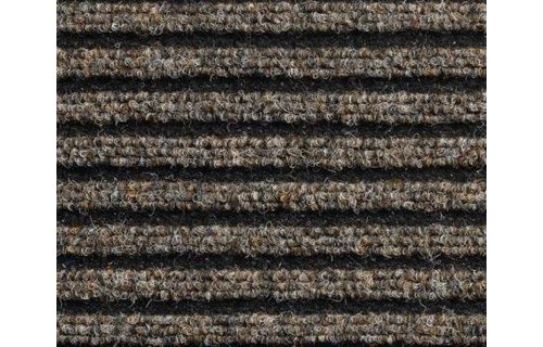 Naaldvilt deurmat met boord Bruin 60x80cm.