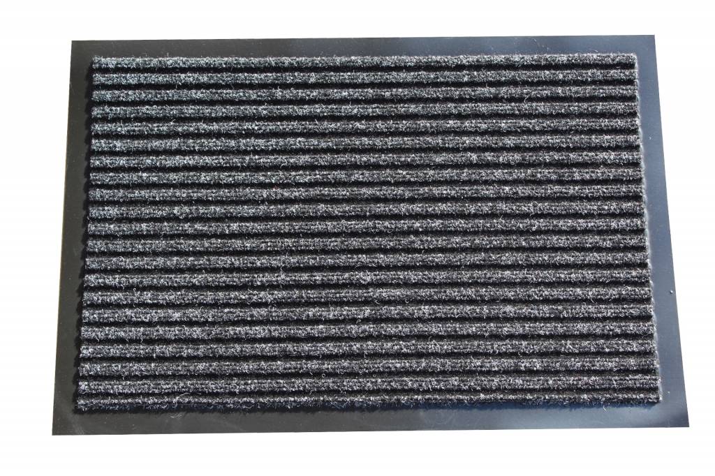 Naaldvilt deurmat met boord anthracite 40x60cm.