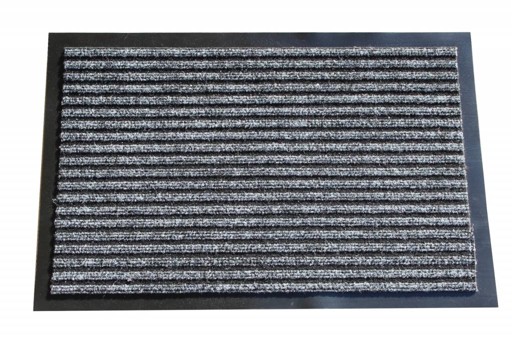 Naaldvilt deurmat met boord Grijs 40x60cm.