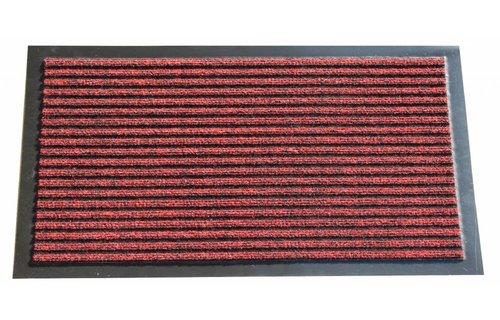 Naaldvilt deurmat met boord Rood 60x80cm. Naaldvilt deurmat met boord Rood 60x80cm.