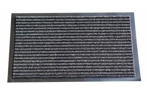 Naaldvilt deurmat met boord anthracite 60x80cm.