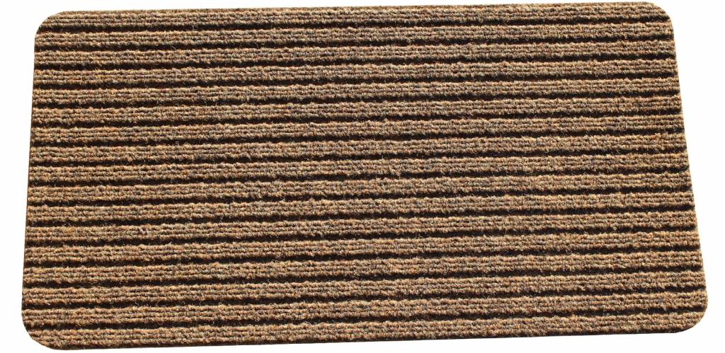 Naaldvilt deurmat Solid 50 X 80 cm. Beige