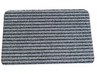 Naaldvilt deurmat Solid 50 X 80 cm. l.Grijs