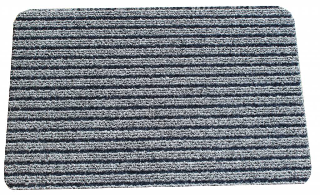 Naaldvilt deurmat Solid 50 X 80 cm. Licht Grijs