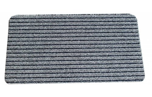 Naaldvilt deurmat Solid 50 X 80 cm. Licht Grijs