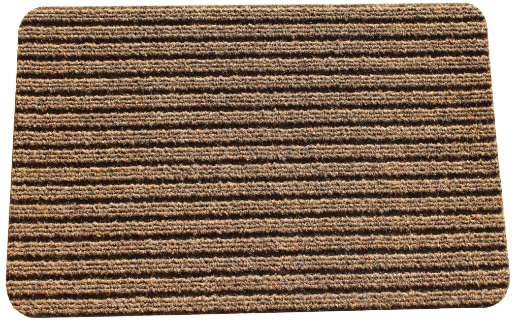 Naaldvilt deurmat Solid 50 X 80 cm. Beige