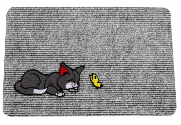 Naaldvilt deurmat Cat 40 x 60 cm.