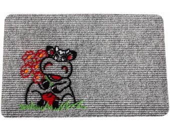 Naaldvilt deurmat Cow 40 x 60 cm.