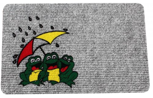 Naaldvilt deurmat Frogs 40 x 60 cm. Naaldvilt deurmat Frogs 40 x 60 cm.